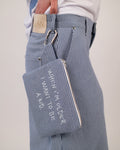 Striped Utility Pouch