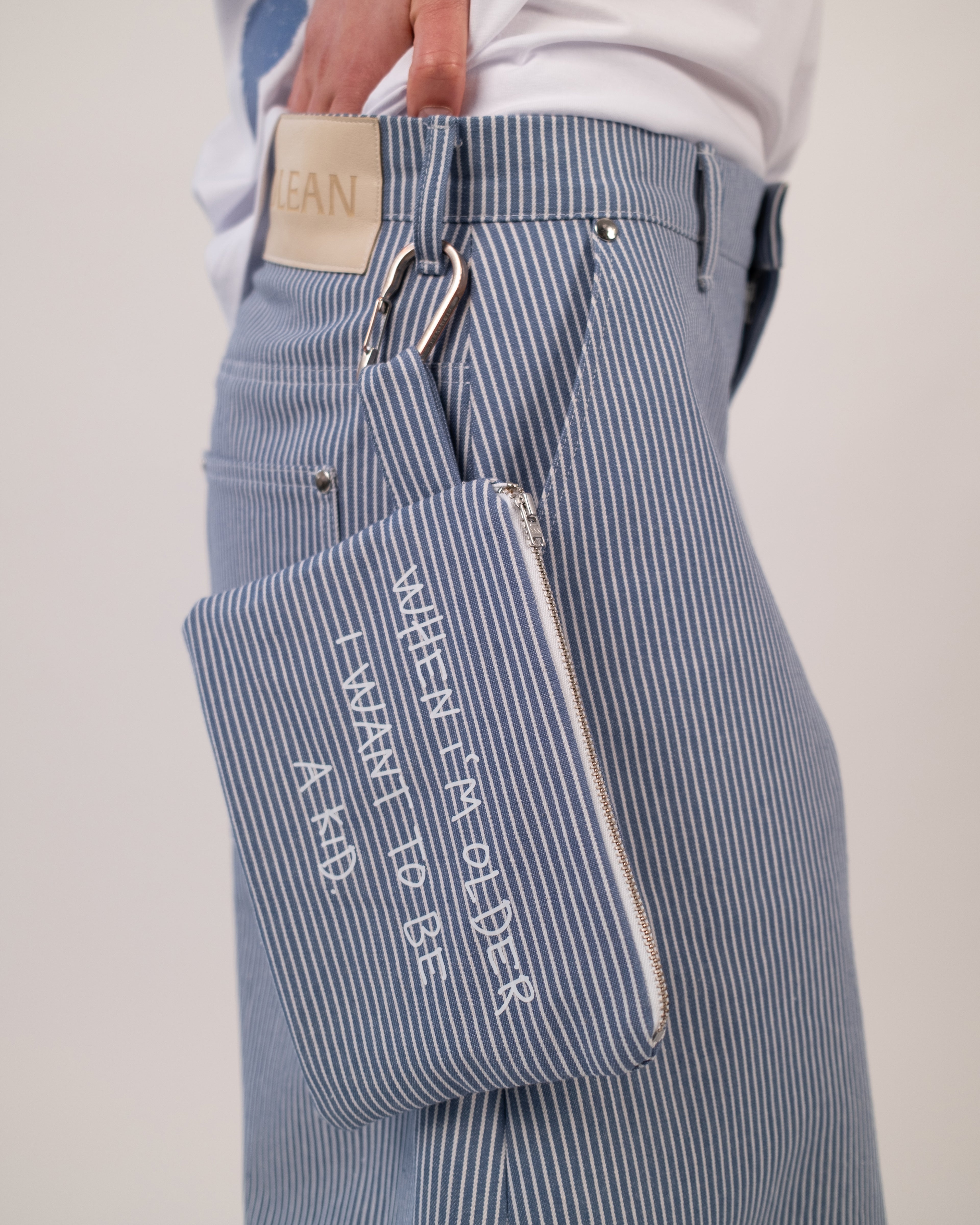 Striped Utility Pouch