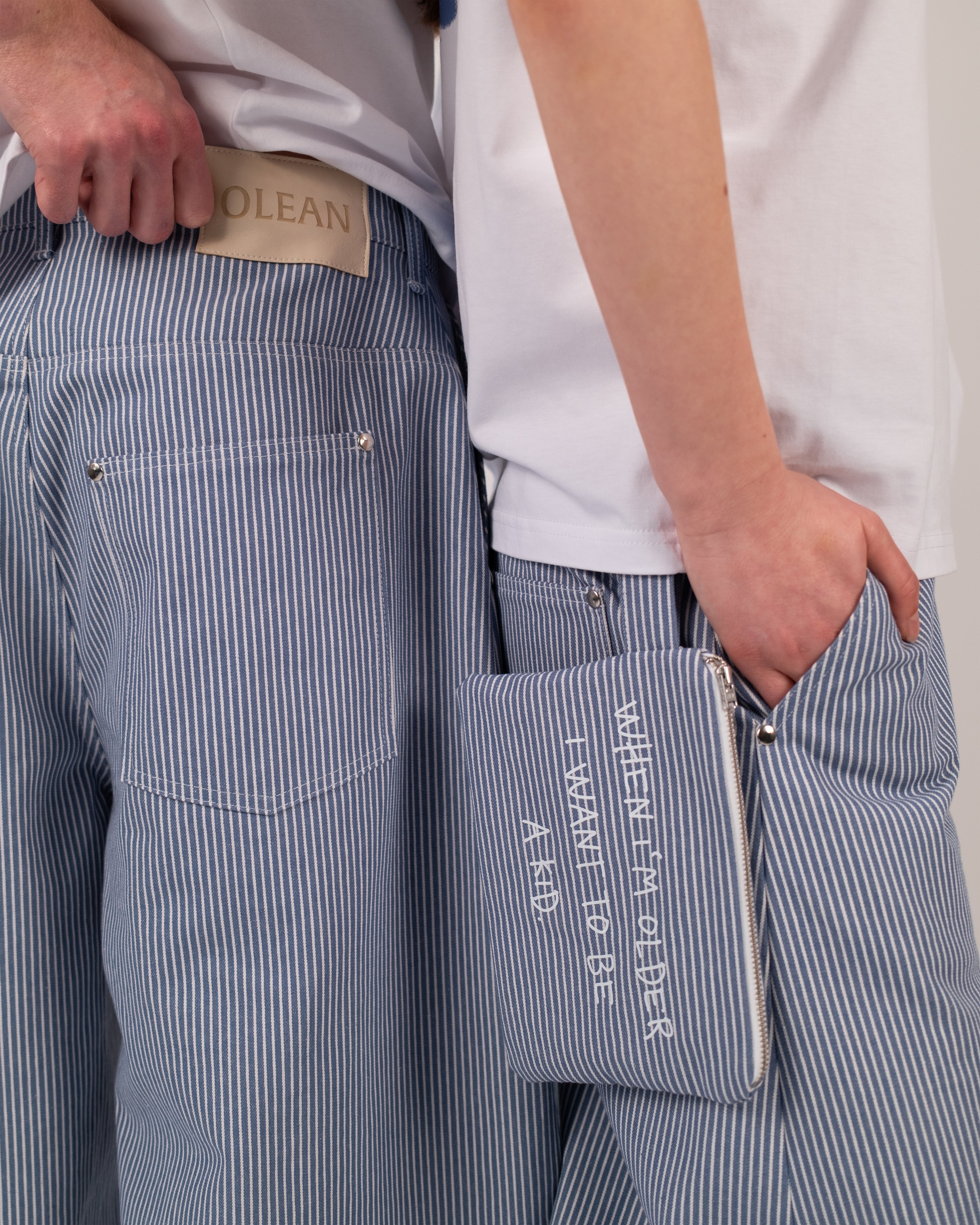 Striped Utility Pouch