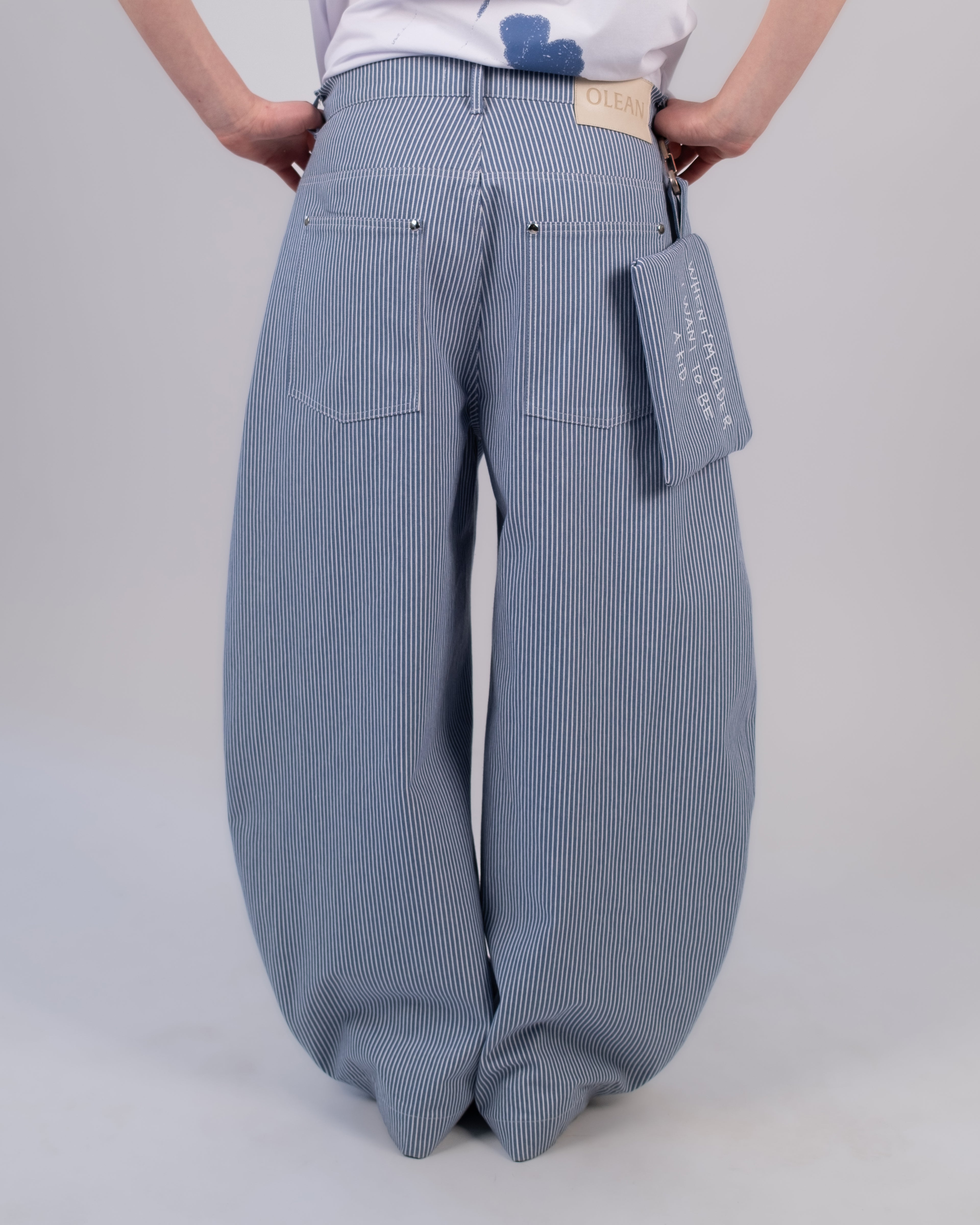 O Shape Denim Pants
