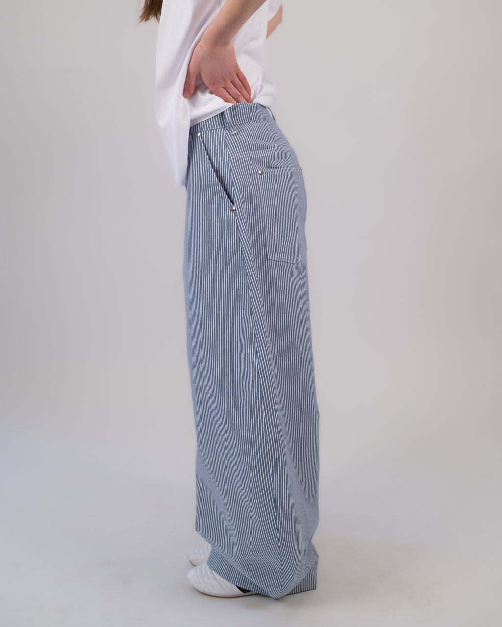 O Shape Denim Pants