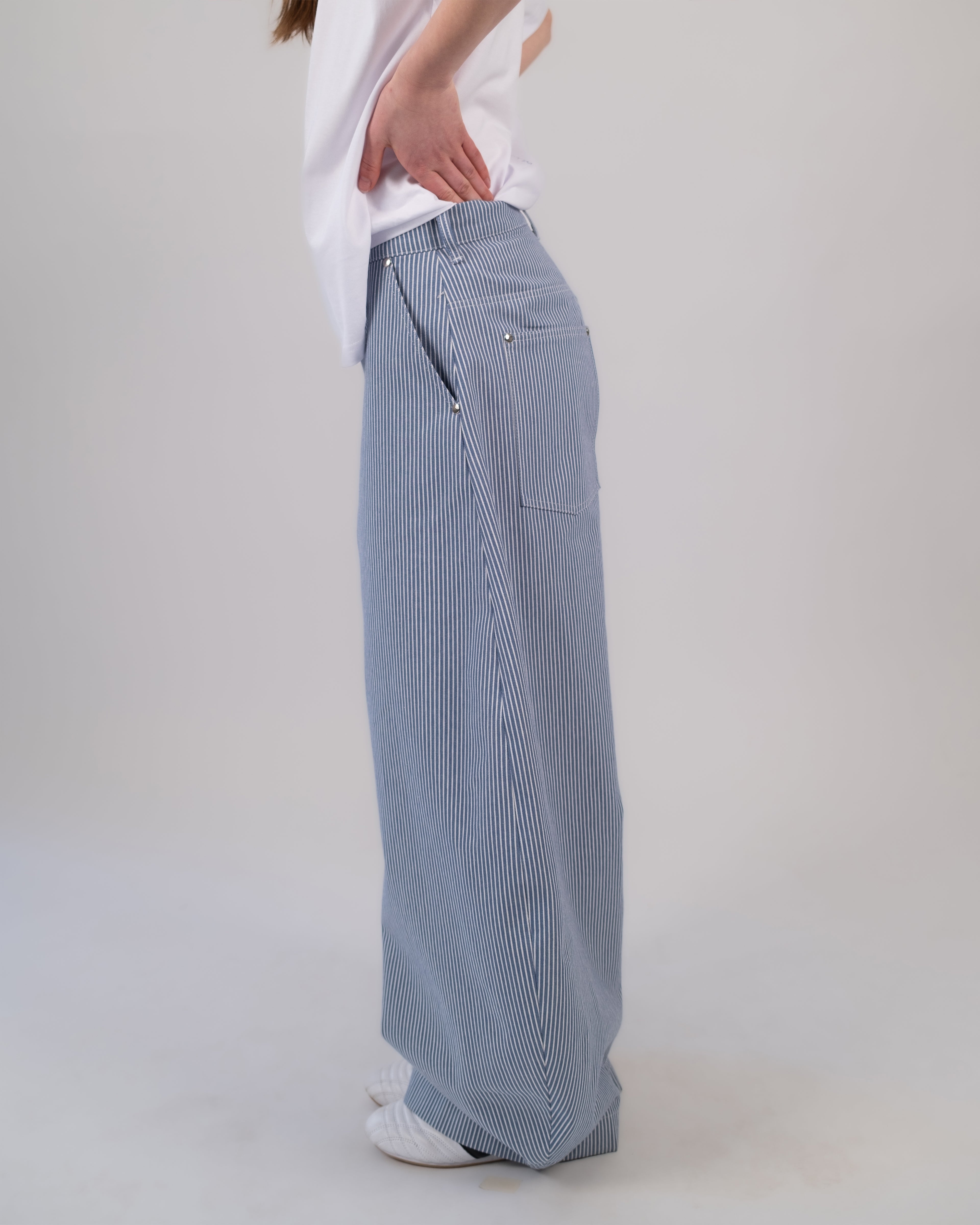 O Shape Denim Pants