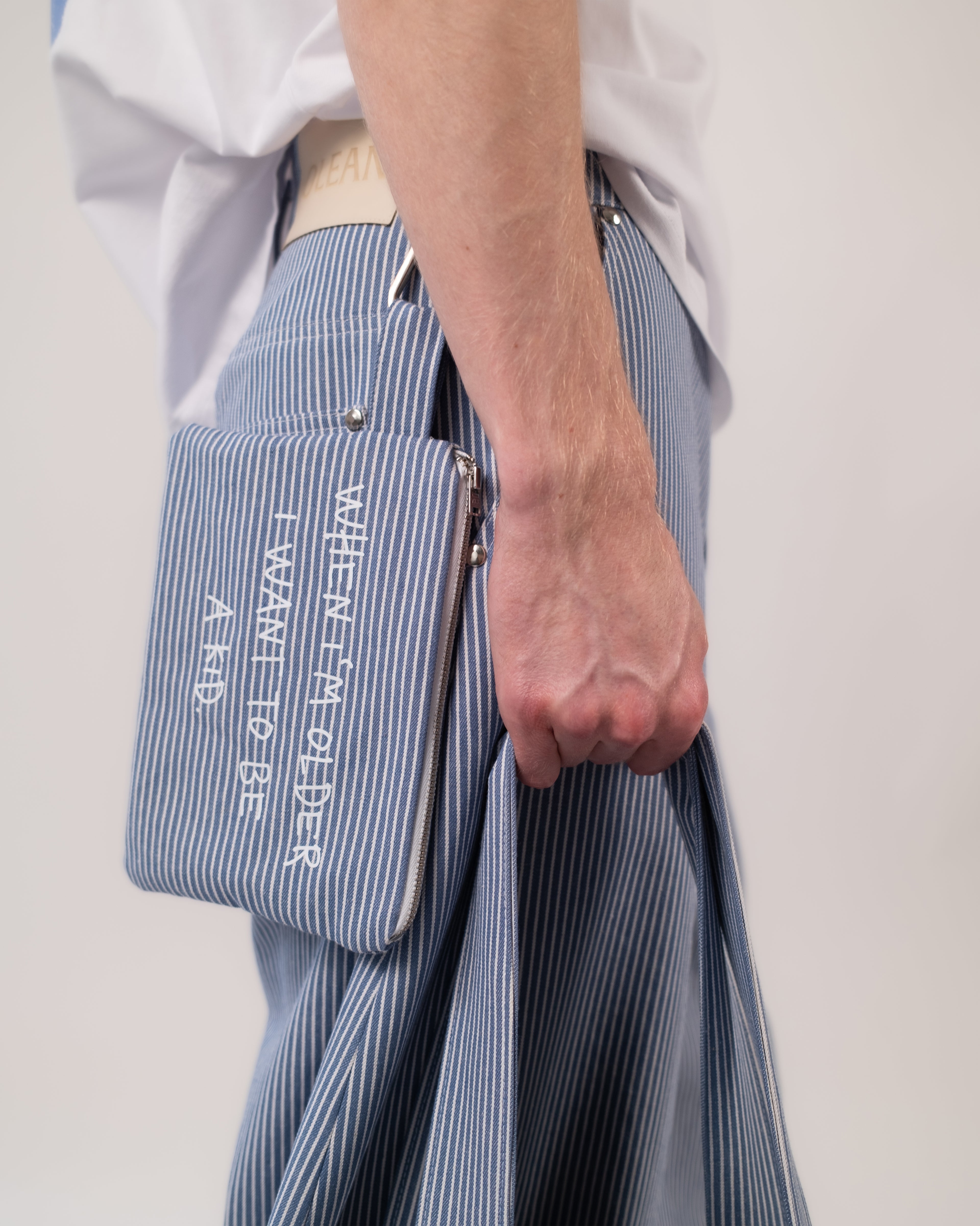 Striped Utility Pouch