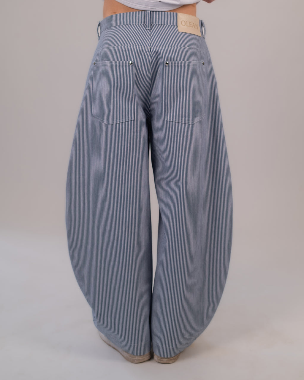 O Shape Denim Pants