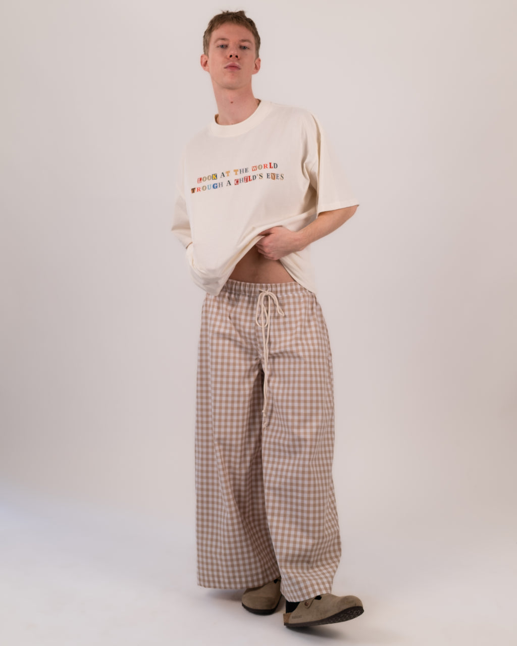 Soft Check Pants