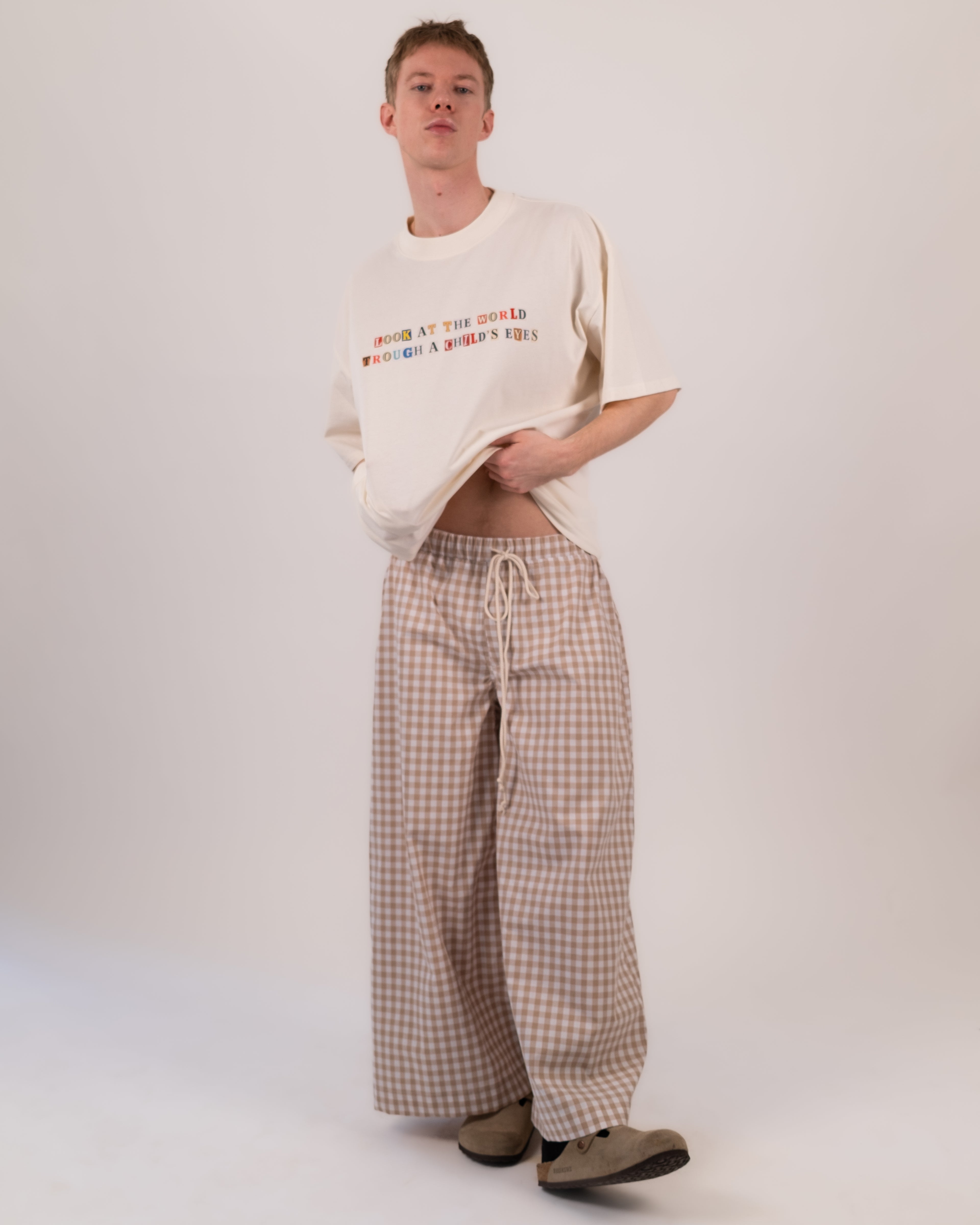 Soft Check Pants